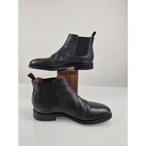 Frye Austin Black Leather Chelsea Boots Men's Size 10.5 Pull On Ankle Boot